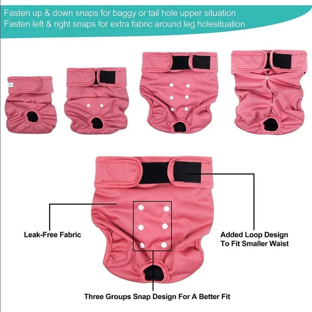 ✨4xHP✨Paw Legend Reusable Female Dog Diapers✨
